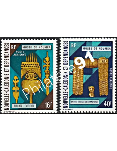 Timbres de Nouvelle-Calédonie  PA n°  142 à 143 - Timbres Dom Tom