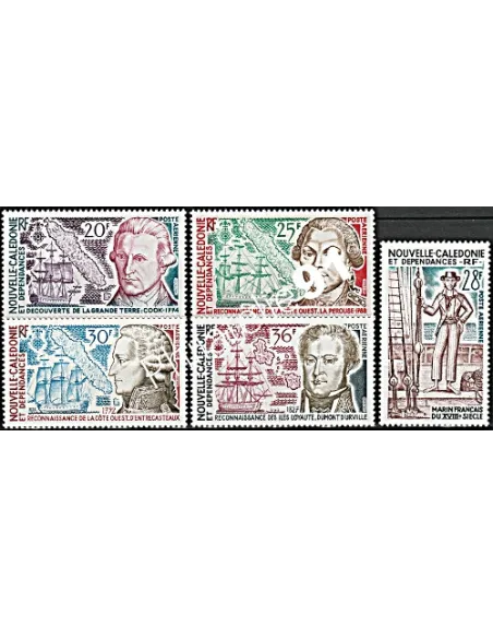 Timbres de Nouvelle-Calédonie  PA n°  154 à 158 - Timbres Dom Tom