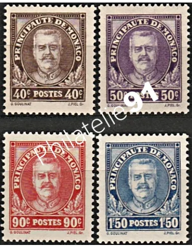 Timbres n° 115 à 118  - Timbre monaco