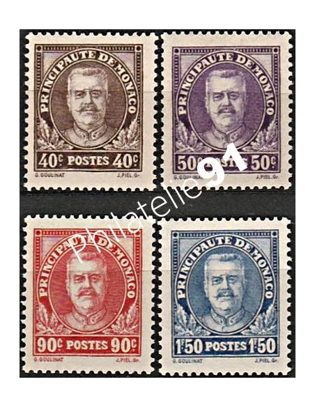 Timbres n° 115 à 118  - Timbre monaco