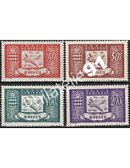 MONACO, PA n°15 à 18 neufs, collection timbres Monaco