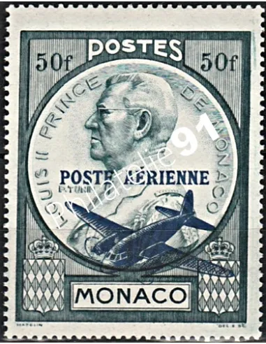 MONACO, PA n° 13 charnière, collection timbres de Monaco