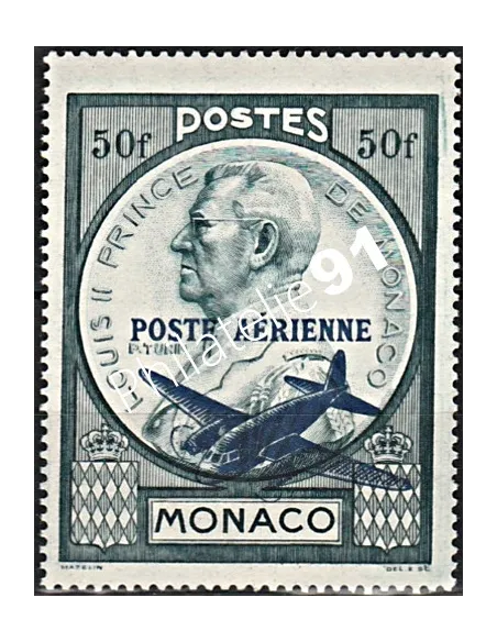MONACO, PA n° 13 charnière, collection timbres de Monaco
