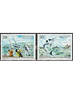 Nouvelle-Calédonie  PA n° 192-193, poissons, Timbres Dom Tom