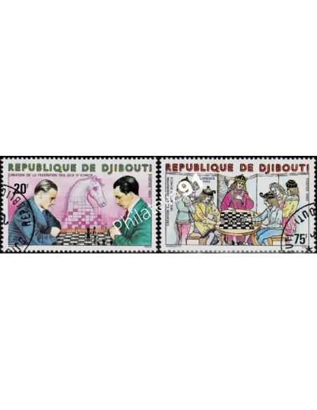 DJIBOUTI - n° 519 à 520 - ECHECS