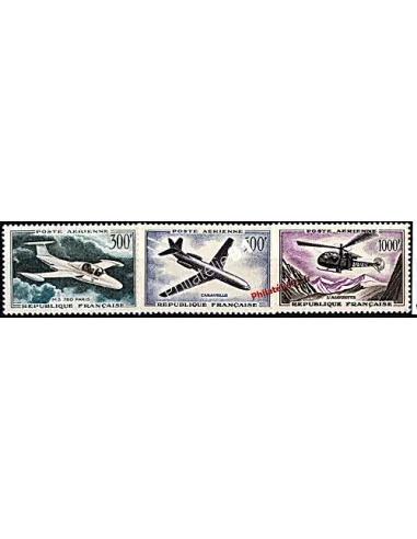 Timbre de France n° 35 à 37 - Poste Aérienne - Prototypes