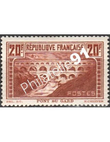 Timbre de France n° 262 - Pont du Gard, collection timbres de France
