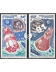 Timbres de Nouvelle-Calédonie  PA n°  212 à 213 - Timbres Dom Tom