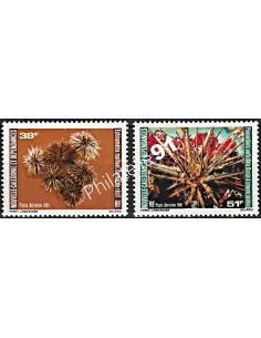 Timbres de Nouvelle-Calédonie  PA n°  215 à 216, oursins, Timbres Dom Tom