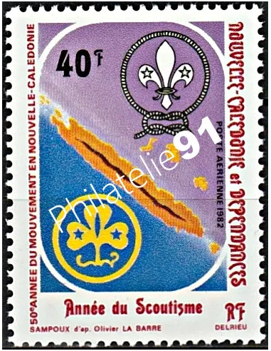 Timbres de Nouvelle-Calédonie  PA n°  223, scouts, Timbres Dom Tom