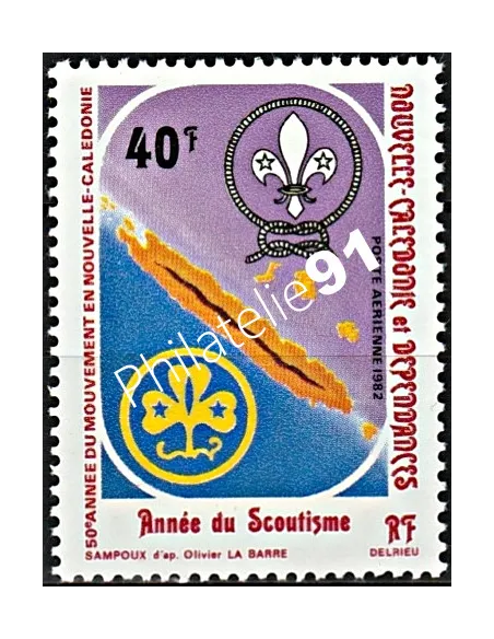 Timbres de Nouvelle-Calédonie  PA n°  223, scouts, Timbres Dom Tom
