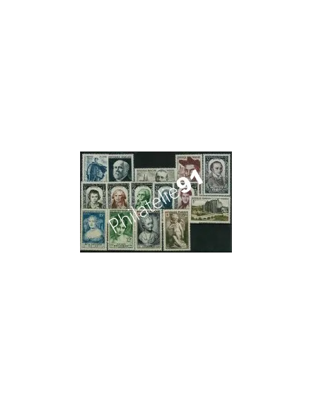 Année complète de timbres de France 1950,Timbres de France