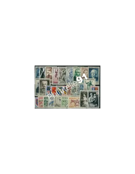 Année complète de timbres de France 1953, collection timbres de France