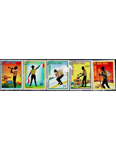 HAUTE VOLTA - n° 287 et PA n° 150 à 153 - Scoutisme