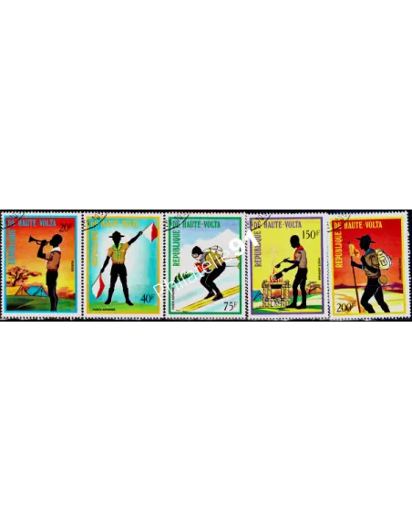 HAUTE VOLTA - n° 287 et PA n° 150 à 153 - Scoutisme