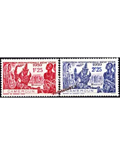 Timbres du CAMEROUN - n° 160 - 161 - Exposition de New York de 1939