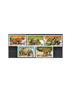 CAMBODGE - n° 1192 à 1196 - FAUNE PREHISTORIQUE