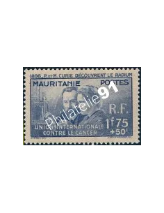 Timbre de MAURITANIE  n°72, Curie, timbres des colonies françaises