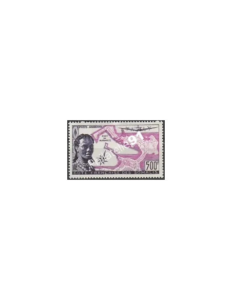 COTE DES SOMALIS PA n° 25, Port de Djibouti, timbres des colonies françaises