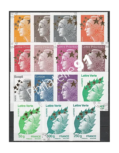 Timbre de France n° 4662A à 4662Q -   Maxi Marianne - Timbre de France