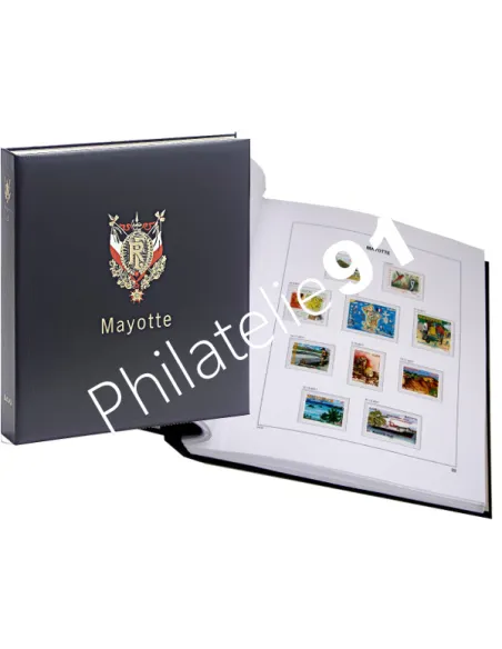 DAVO - Album Mayotte Luxe 1892-2011 + reliure + étui (avec pochettes)