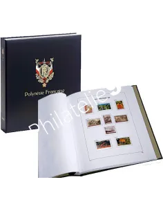 DAVO - Album POLYNESIE FRANCAISE luxe - vol. I (1958-1989) + reliure + étui (avec pochettes)