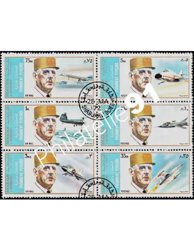 SHARJAH - Poste Aérienne BF 888 - DE GAULLE - AVIONS