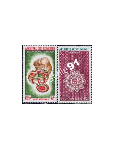 Archipel des comores PA 5 et 6 timbres des colonies Francaise