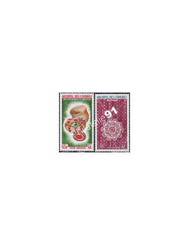 Archipel des comores PA 5 et 6 timbres des colonies Francaise