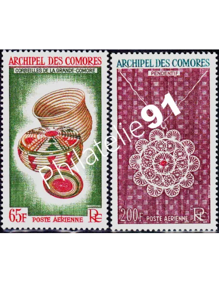 Archipel des comores PA 5 et 6 timbres des colonies Francaise