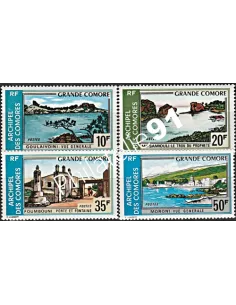 Comores n°80 à 83, timbres des colonies françaises