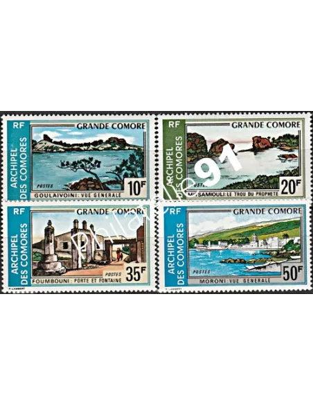 Comores n°80 à 83, timbres des colonies françaises