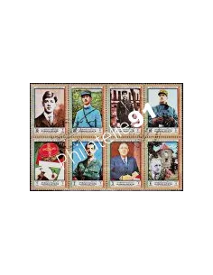 AJMAN - 1/2 feuille or oblitéré 1972 - DE GAULLE