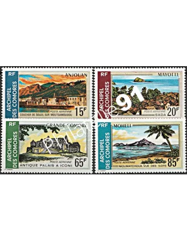 Comores Poste Aérienne n°32 à 35 , timbres des colonies françaises