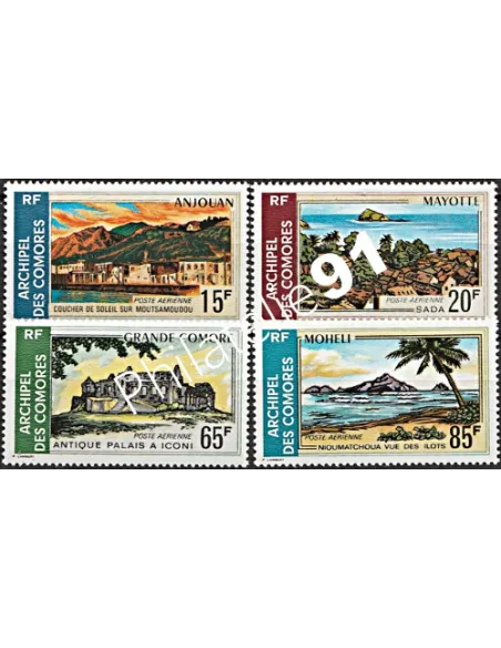 Comores Poste Aérienne n°32 à 35 , timbres des colonies françaises