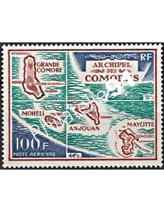 Comores Poste Aérienne n°36, timbres des colonies françaises