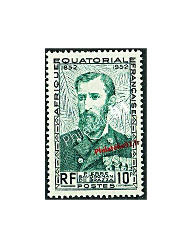 Timbre d'A.E.F. n° 228, Savorgnan de Brazza, timbres des colonies
