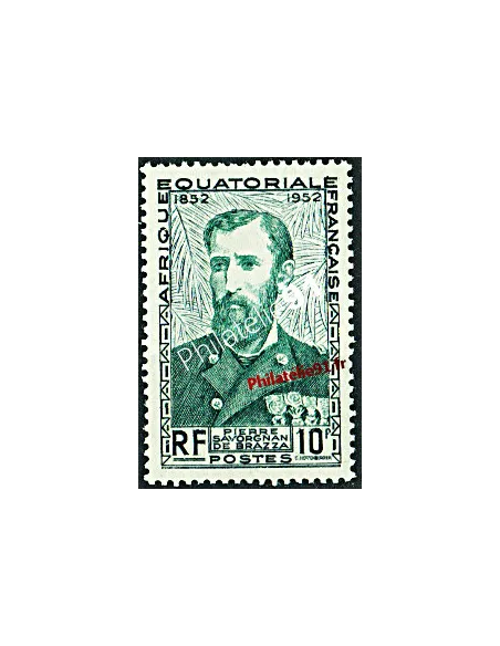 Timbre d'A.E.F. n° 228, Savorgnan de Brazza, timbres des colonies