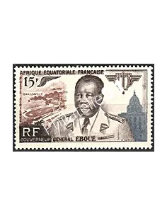 Timbre d' A.E.F. PA n° 61, Éboué, timbre des colonies françaises