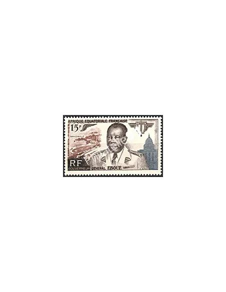 Timbre d' A.E.F. PA n° 61, Éboué, timbre des colonies françaises