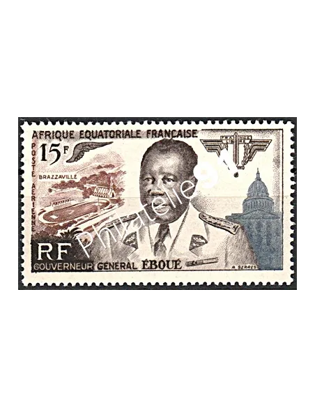 Timbre d' A.E.F. PA n° 61, Éboué, timbre des colonies françaises