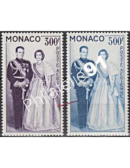 MONACO - P.A. n°  71 à 72 - Couple princier