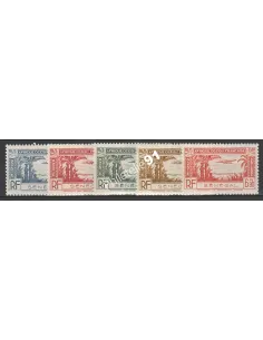 Timbres du SÉNÉGAL PA n° 13 à 17, avion, timbres des colonies françaises