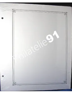 Recharges blanches sans onglets (paquet de 50) pour reliure 3S