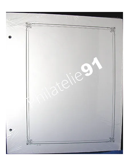 Recharges blanches sans onglets (paquet de 50) pour reliure 3S