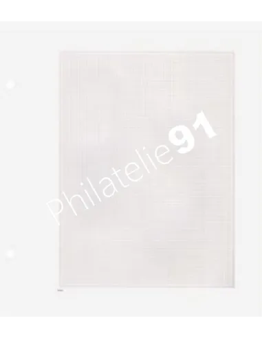DAVO France - Feuilles blanches Luxe quadrillage gris, matériel philatélique