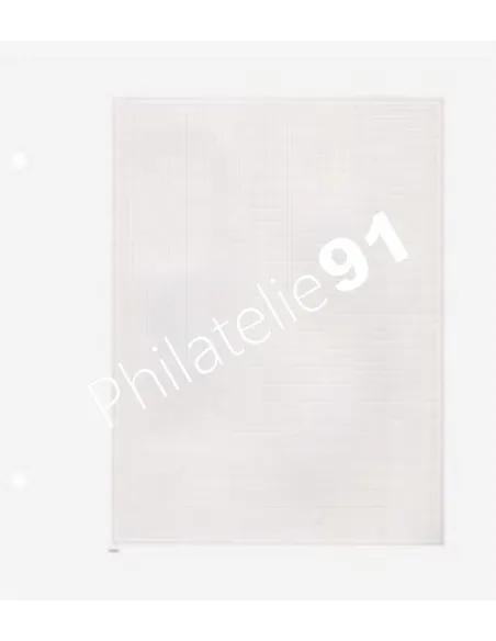 DAVO France - Feuilles blanches Luxe quadrillage gris, matériel philatélique