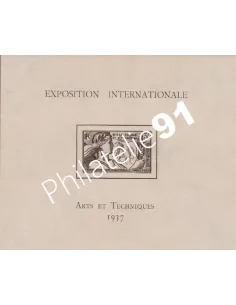 NOUVELLE CALEDONIE, BF 1, Expo de Paris de 1937, timbres des colonies