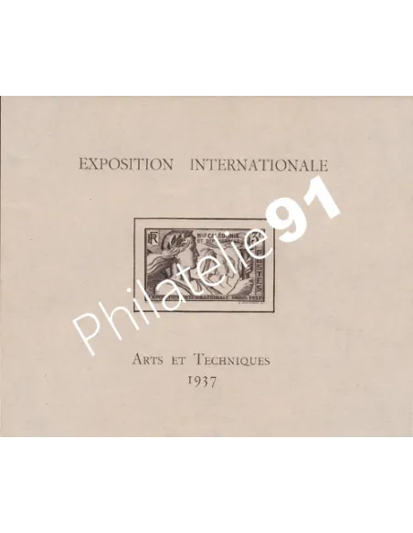 NOUVELLE CALEDONIE, BF 1, Expo de Paris de 1937, timbres des colonies