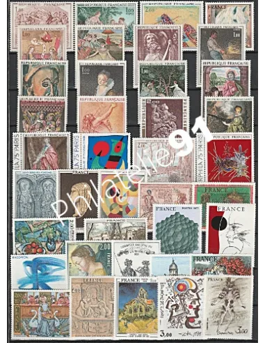 Lot de Timbres tableaux - Collection Timbres France